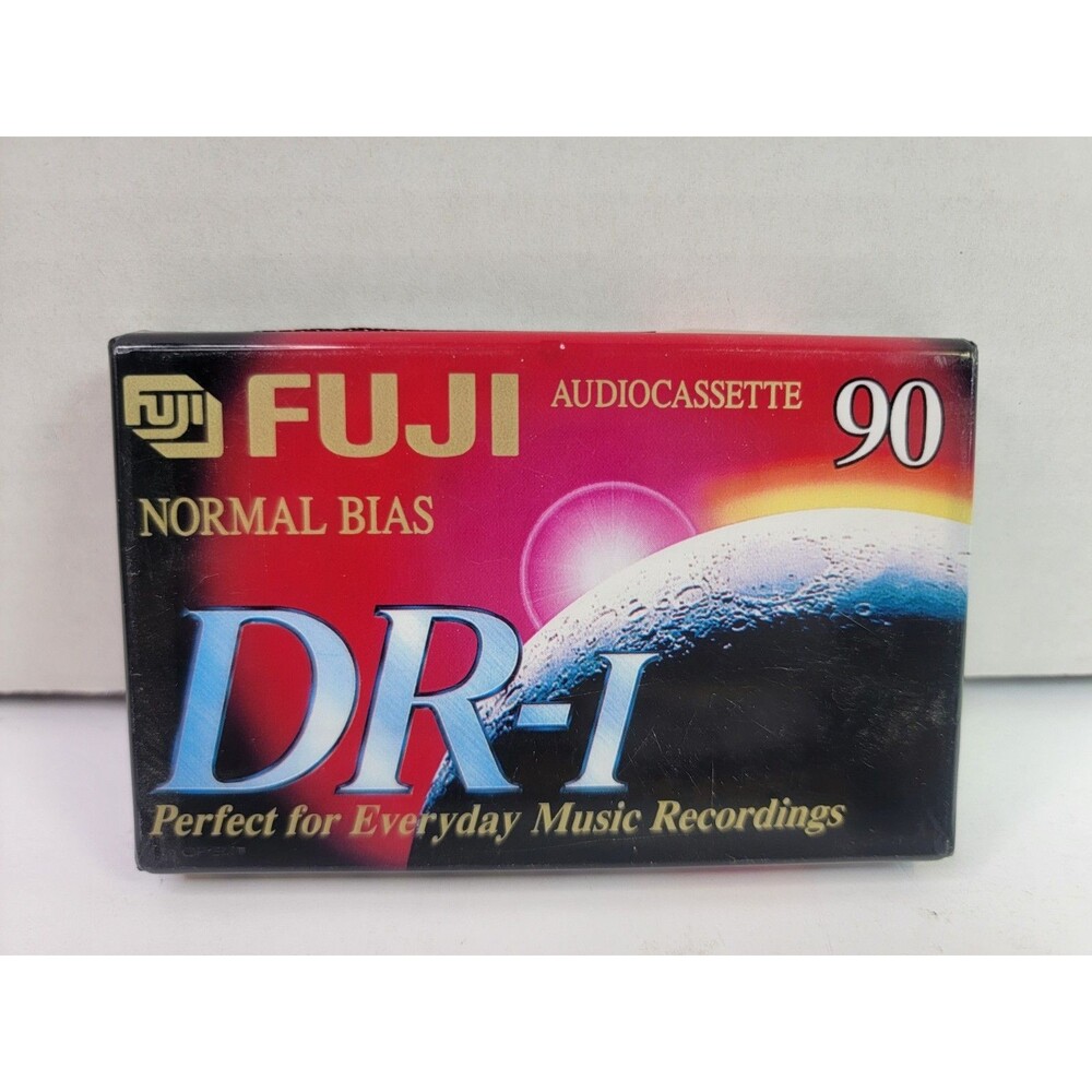 Vintage Fuji DR-I 90 Blank Audio Cassette Tape Type I Normal Bias New Sealed